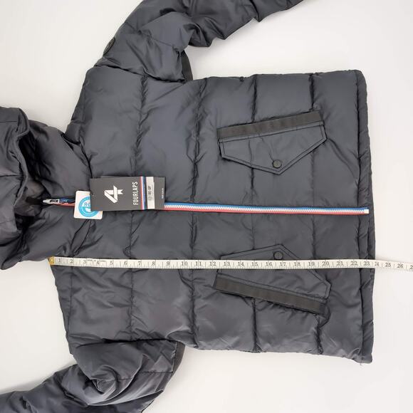 4 Laps FourLaps Black Women's Cover Down Jacket Goose Down Puffer - Size S - NWT - Picture 10 of 16